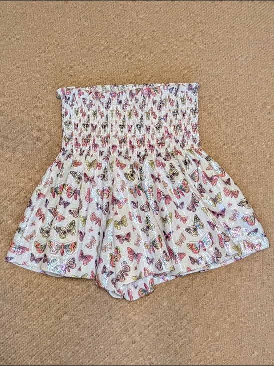 QUEEN OF SPARKLES Other - Queen of Sparkles Girls Shimmery Butterfly Patterned Skort
